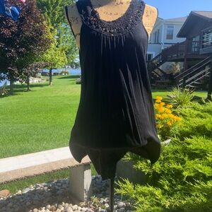 BCBG Maxazria Black Swim Coverup Size Large in Perfect Condition